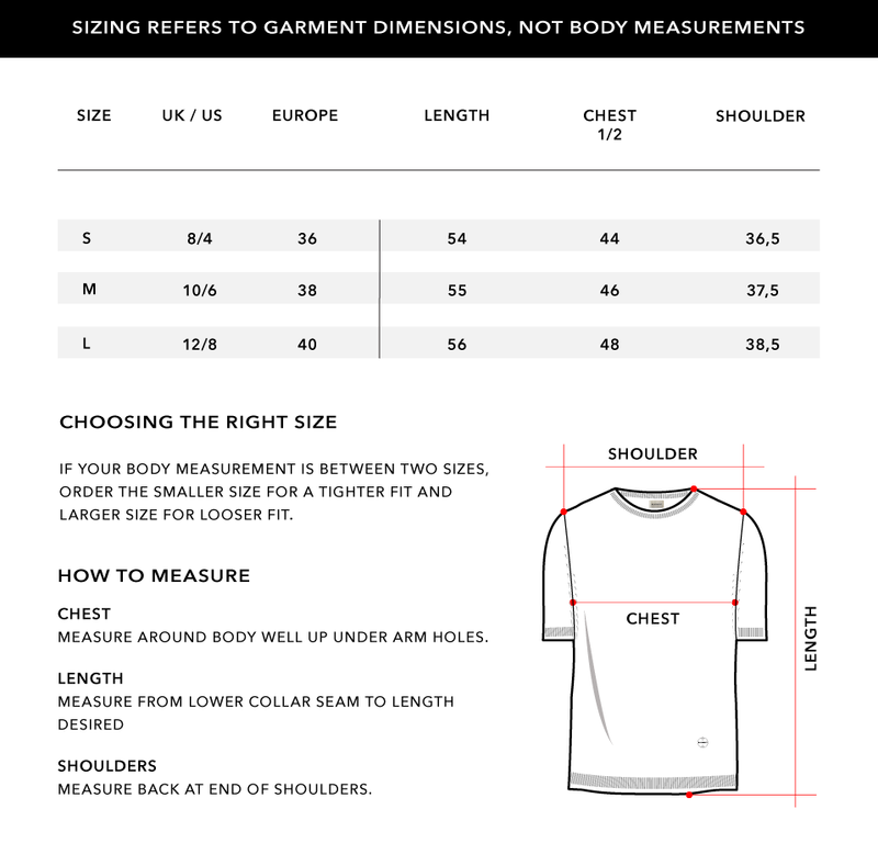 Size Chart 1
