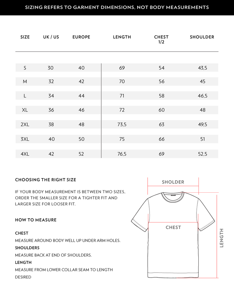 Size Chart 1