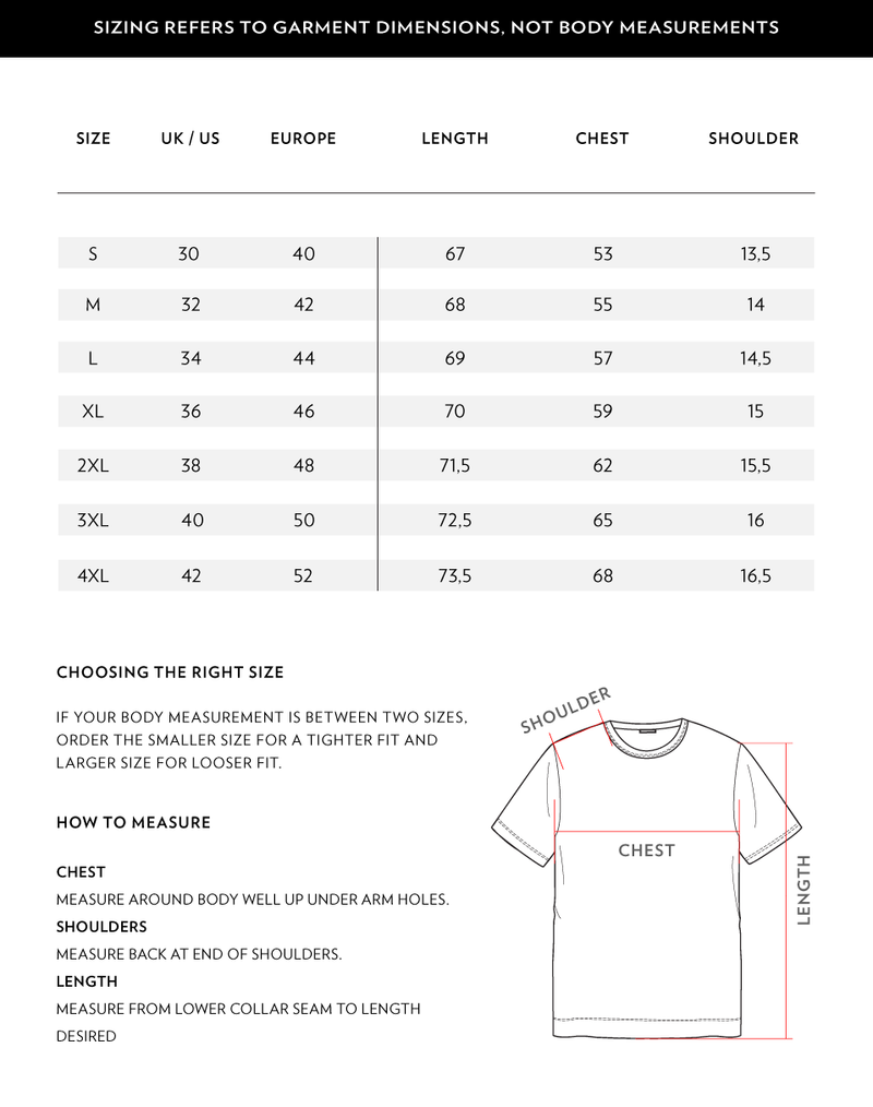 Size Chart 1