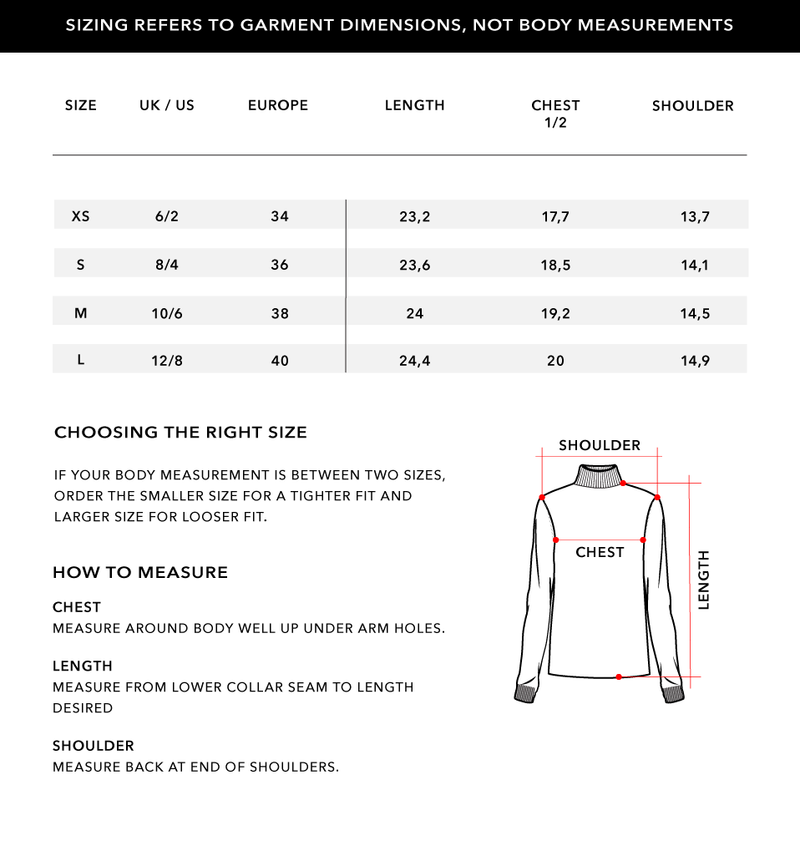 Size Chart 2