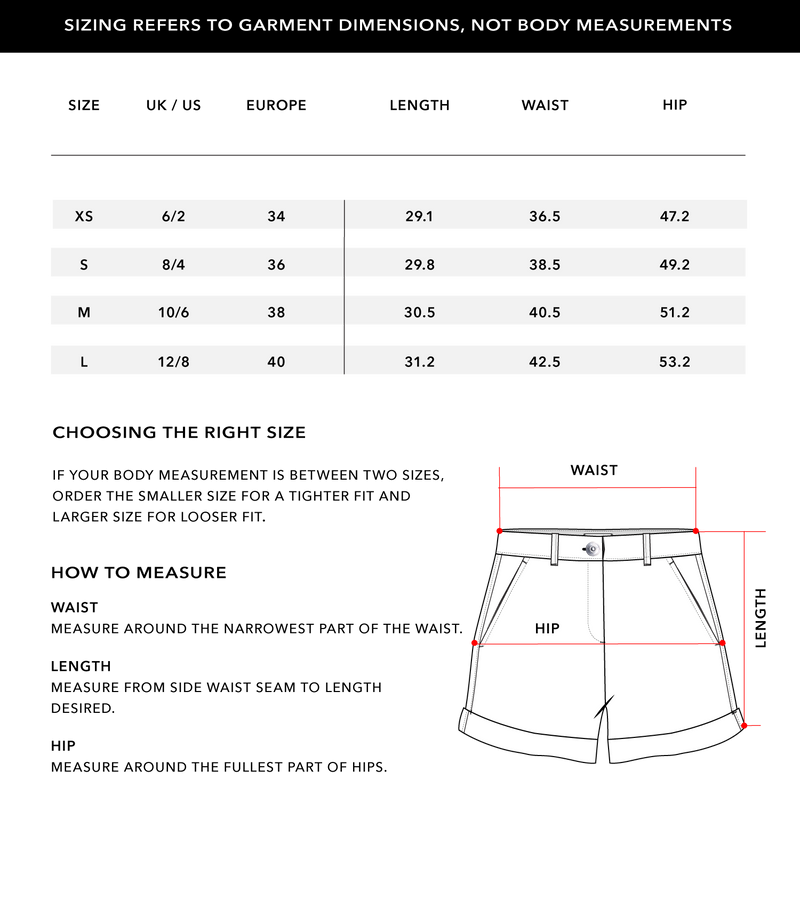 Size Chart 1