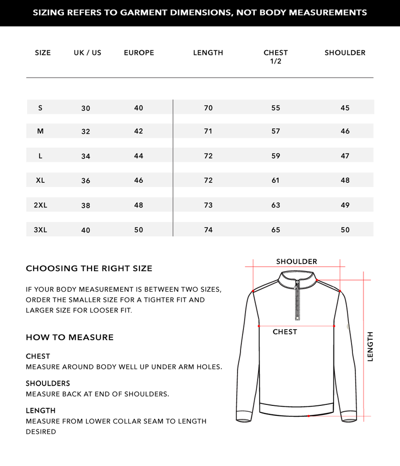 Size Chart 1