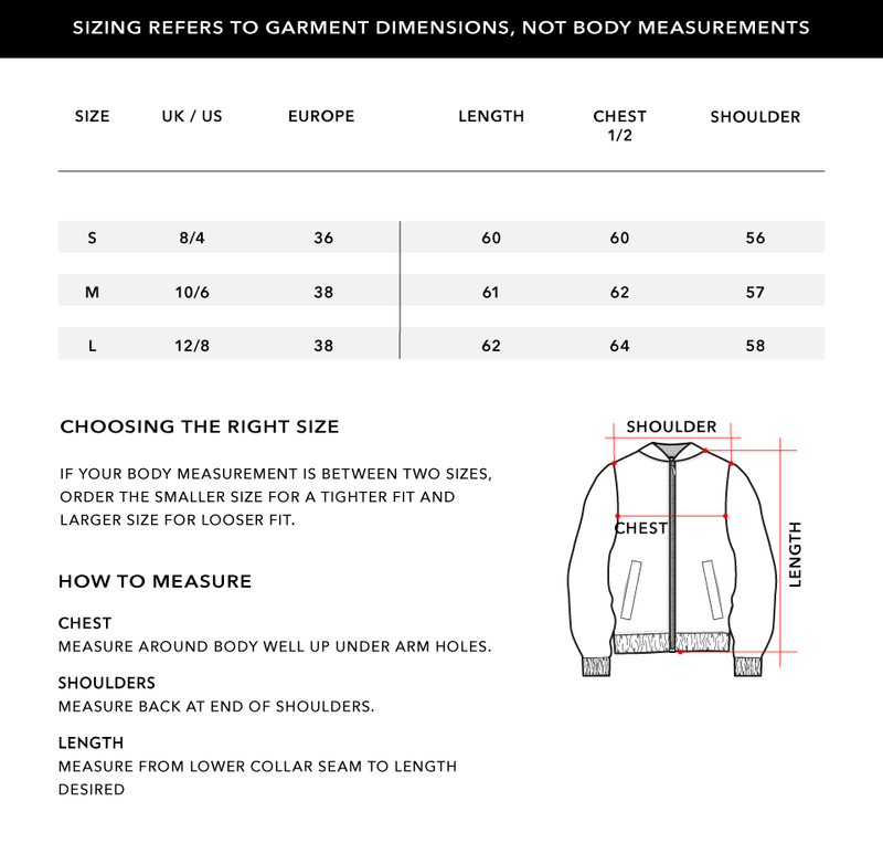 Size Chart 1
