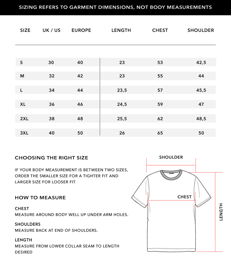 Size Chart 1