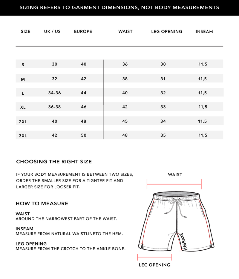 Size Chart 1
