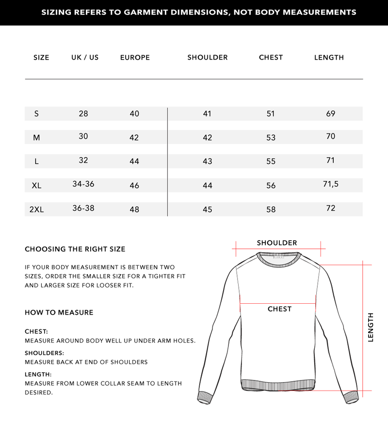Size Chart 1