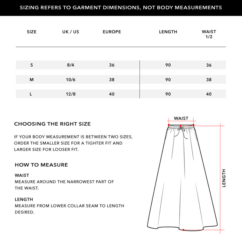 Size Chart 1