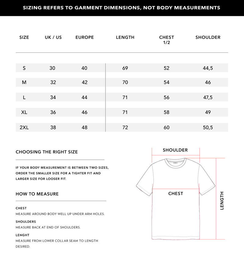 Size Chart 1