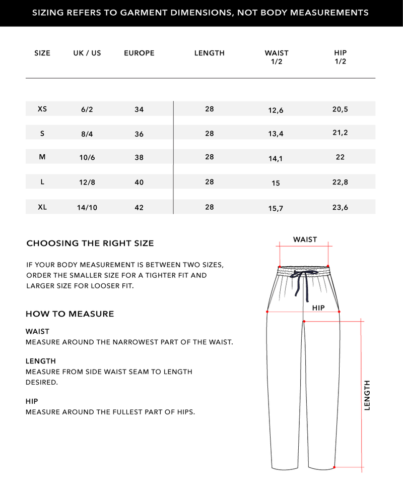 Size Chart 2