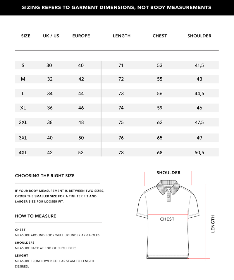 Size Chart 1