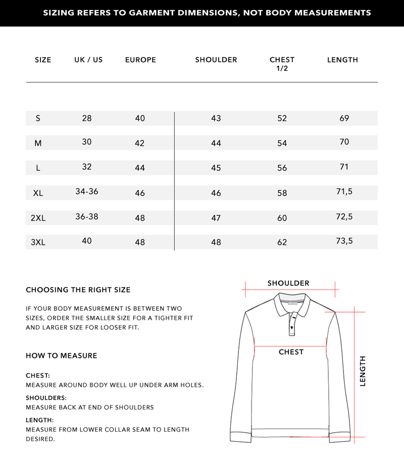 Size Chart 1