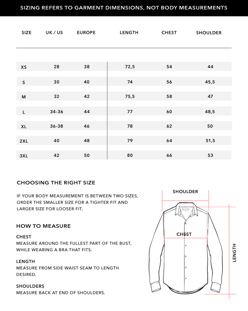 Size Chart 1
