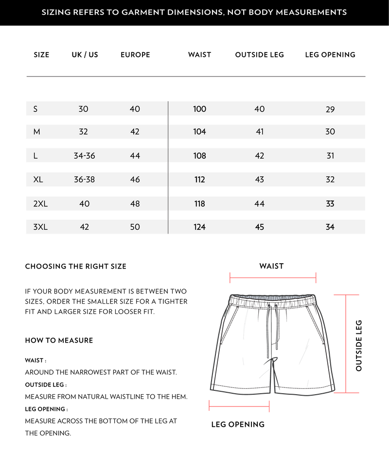 Size Chart 1
