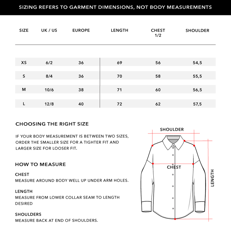 Size Chart 1