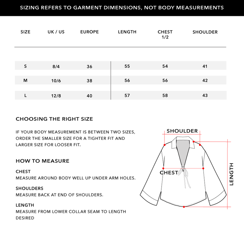 Size Chart 1