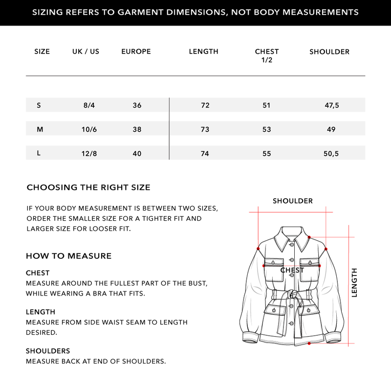 Size Chart 1