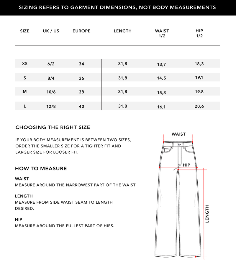 Size Chart 2