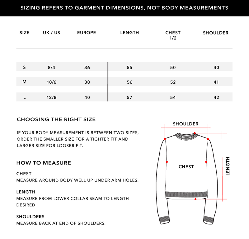 Size Chart 1