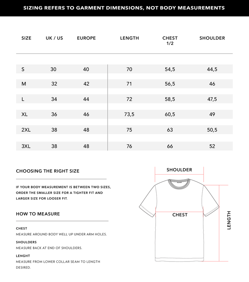 Size Chart 1