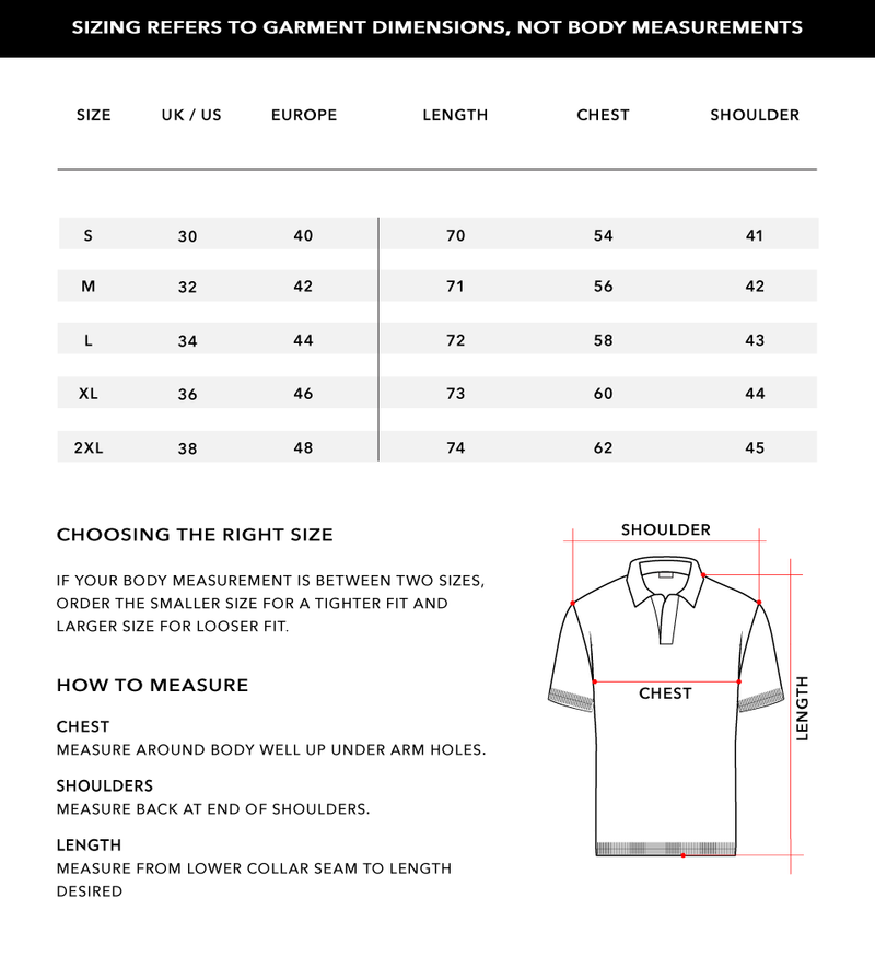 Size Chart 1