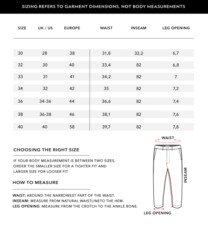 Size Chart 2