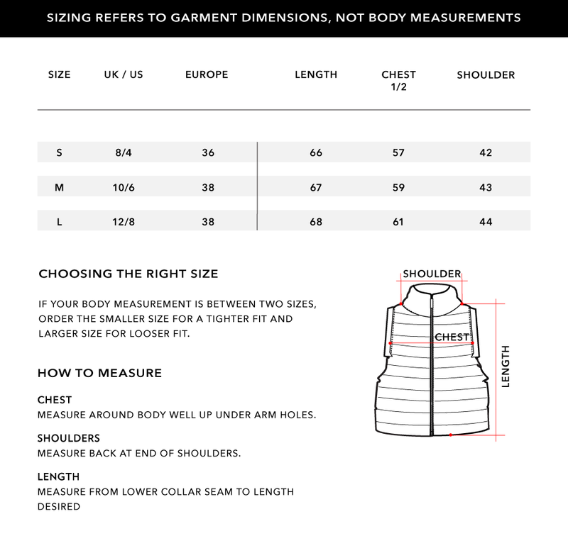 Size Chart 1
