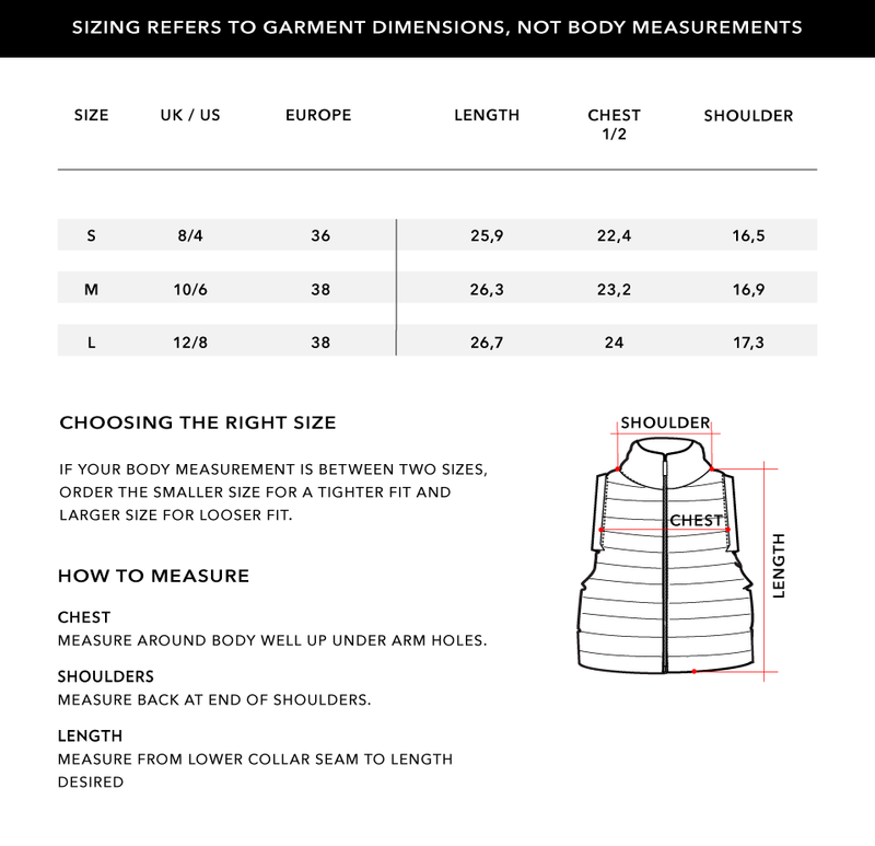 Size Chart 2
