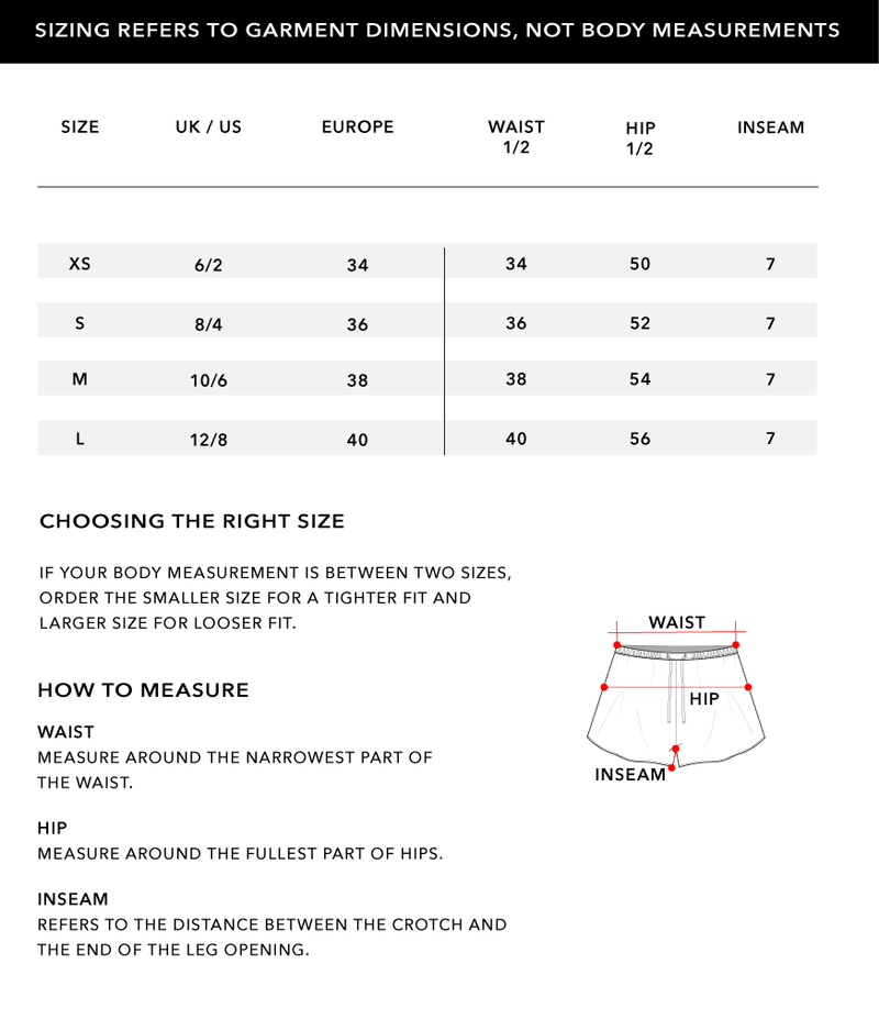Size Chart 1
