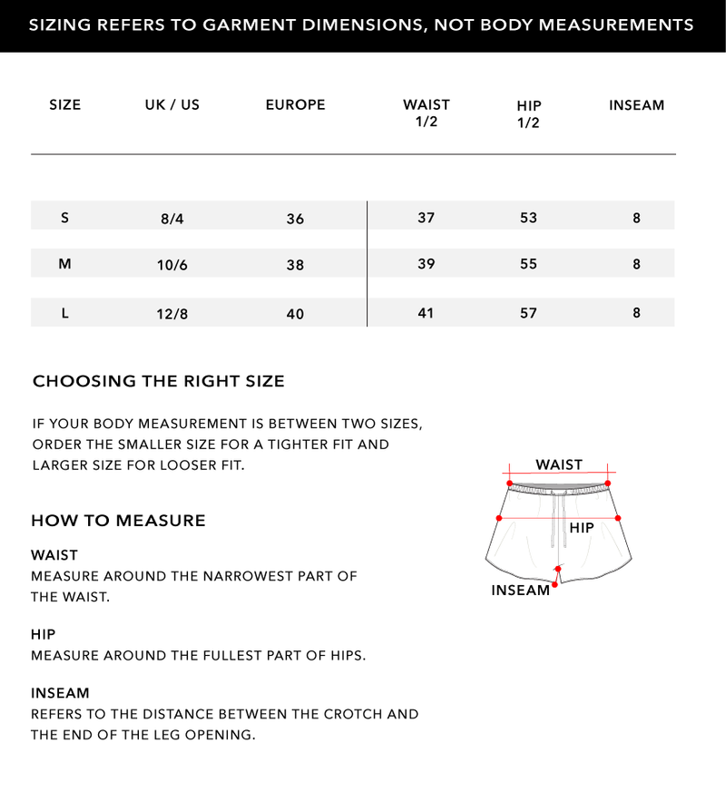Size Chart 1